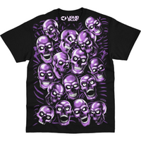 Thumbnail for Skull Pile Purple T-Shirt