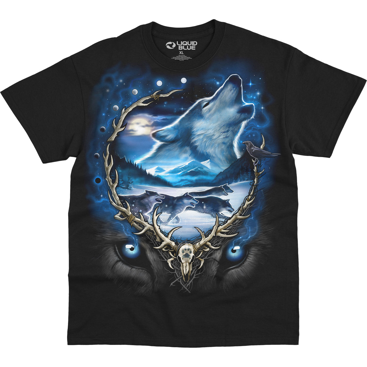 Wolf Run Black T-Shirt