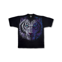 Thumbnail for White Tiger Black T-Shirt