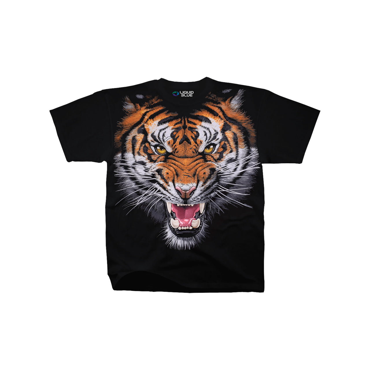 Tiger Face Black T-Shirt