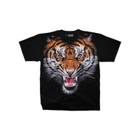 Thumbnail for Tiger Face Black T-Shirt