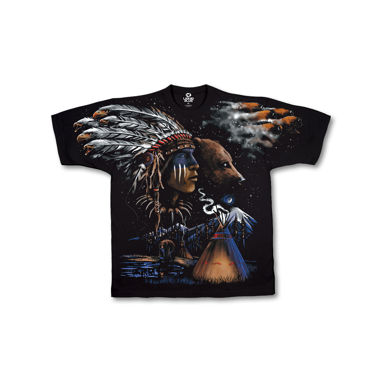 Indian Bear Black T-Shirt