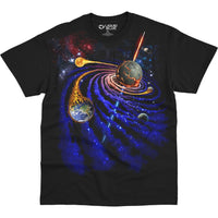 Thumbnail for Spiral Space Black T-Shirt