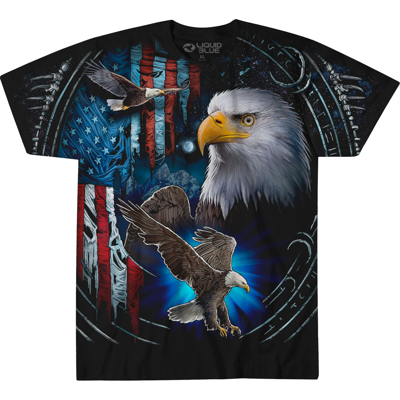 Tribal Eagle Black T-Shirt