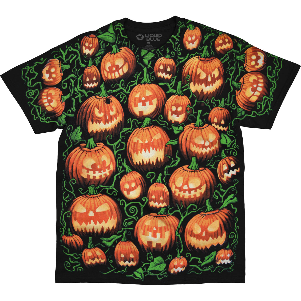 Pumpkin Pile Black T-Shirt