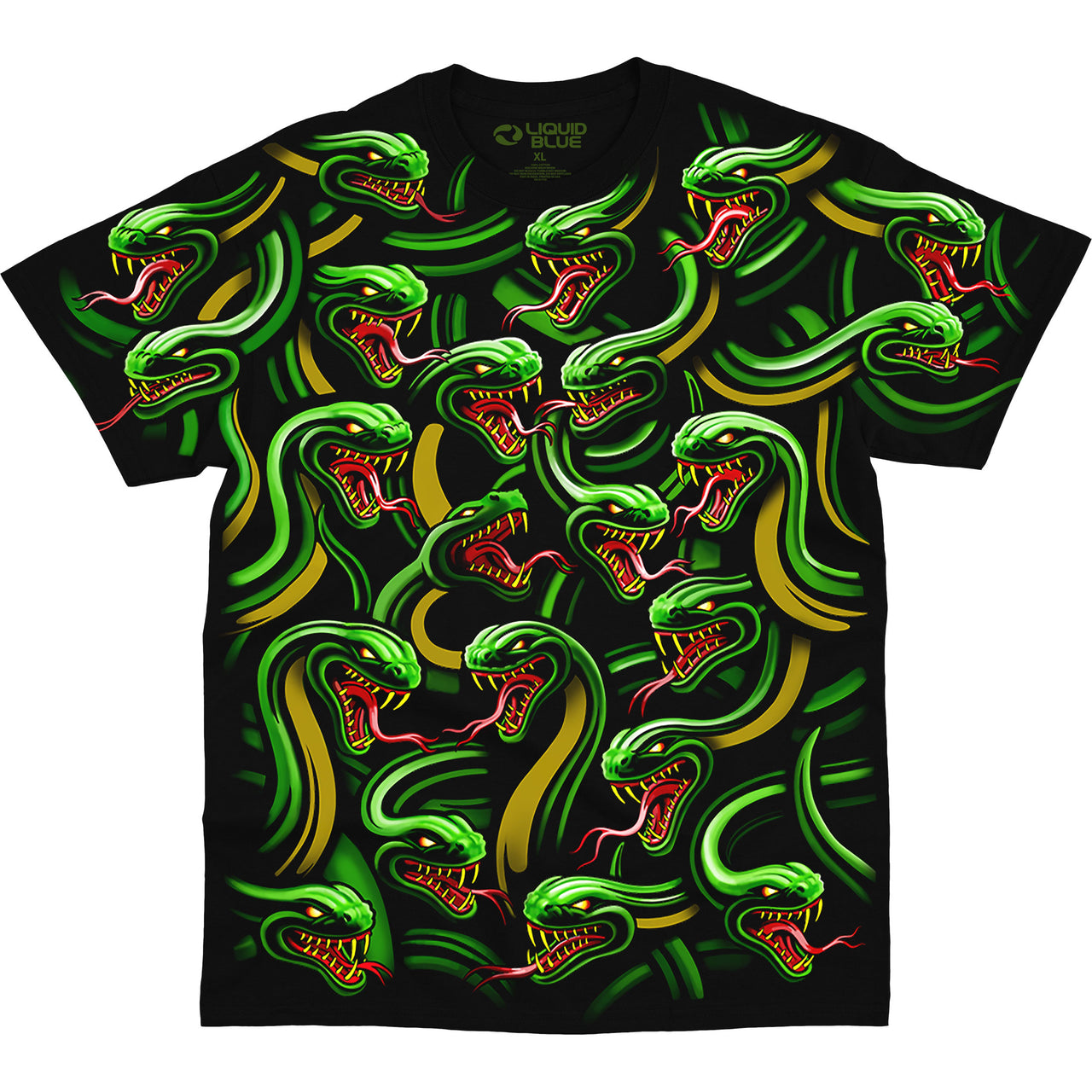 Snake Pile Black T-Shirt