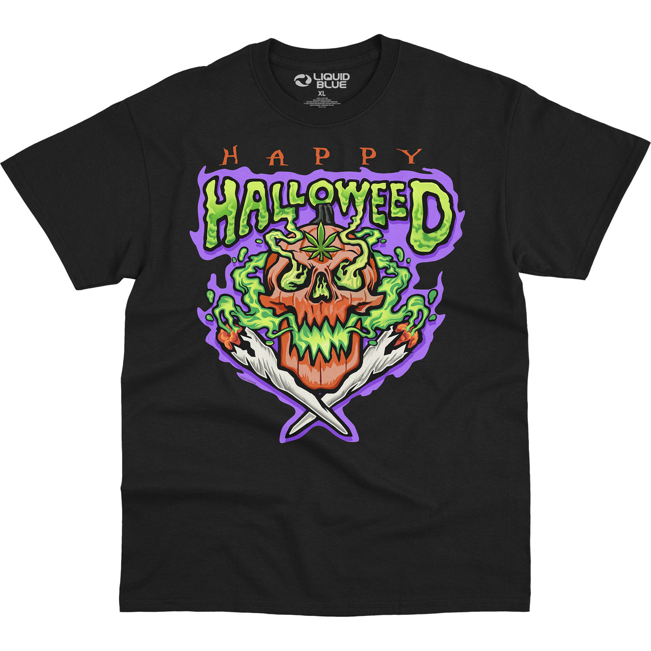 Halloweed Skull Black T-Shirt