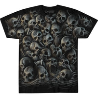 Thumbnail for All Over Skulls Black T-Shirt