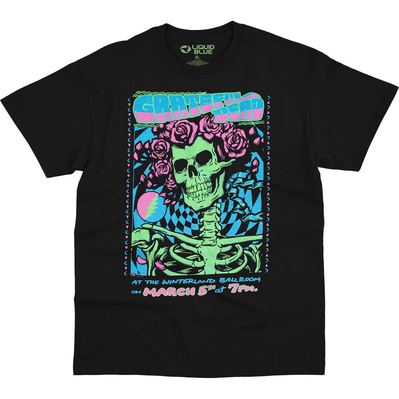Bertha Blacklight Black T-Shirt