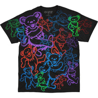 Thumbnail for Rainbow Bears Black T-Shirt