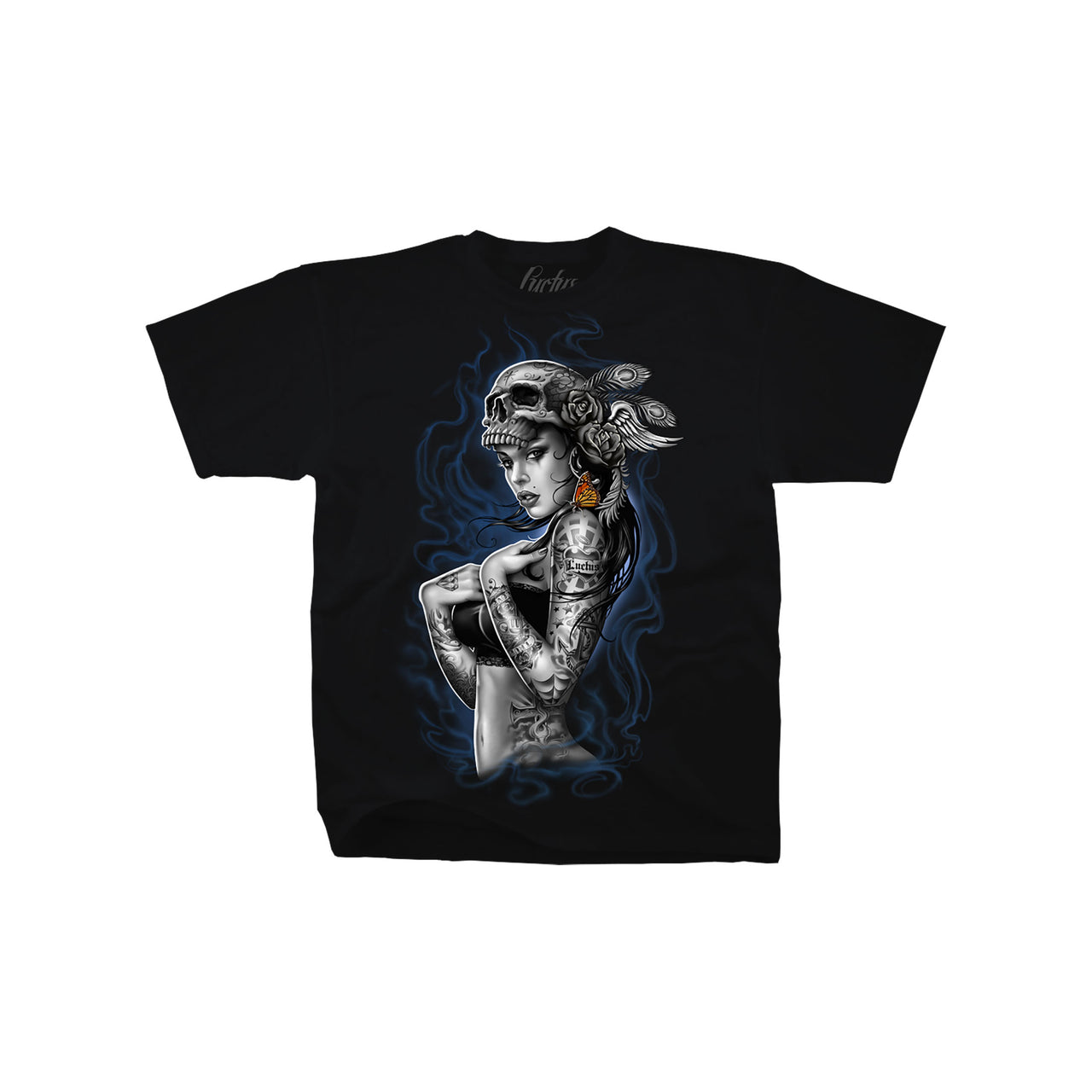 Smoke Tattoo Black T-Shirt
