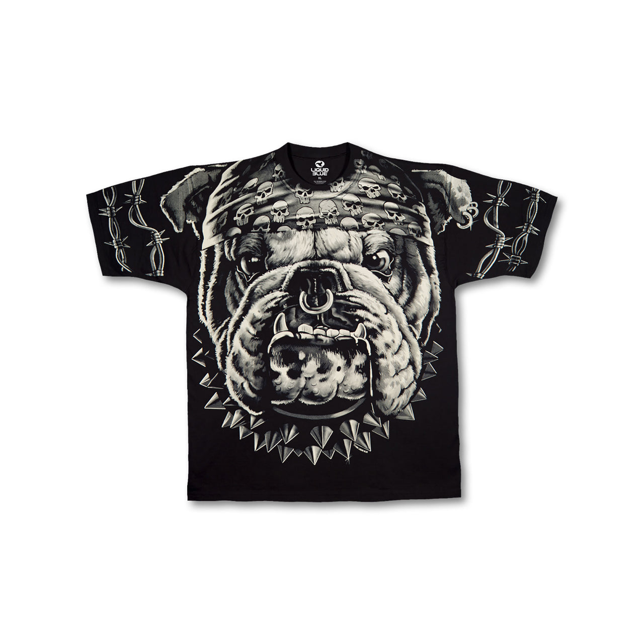 Cats Suck Bulldog Black T-Shirt