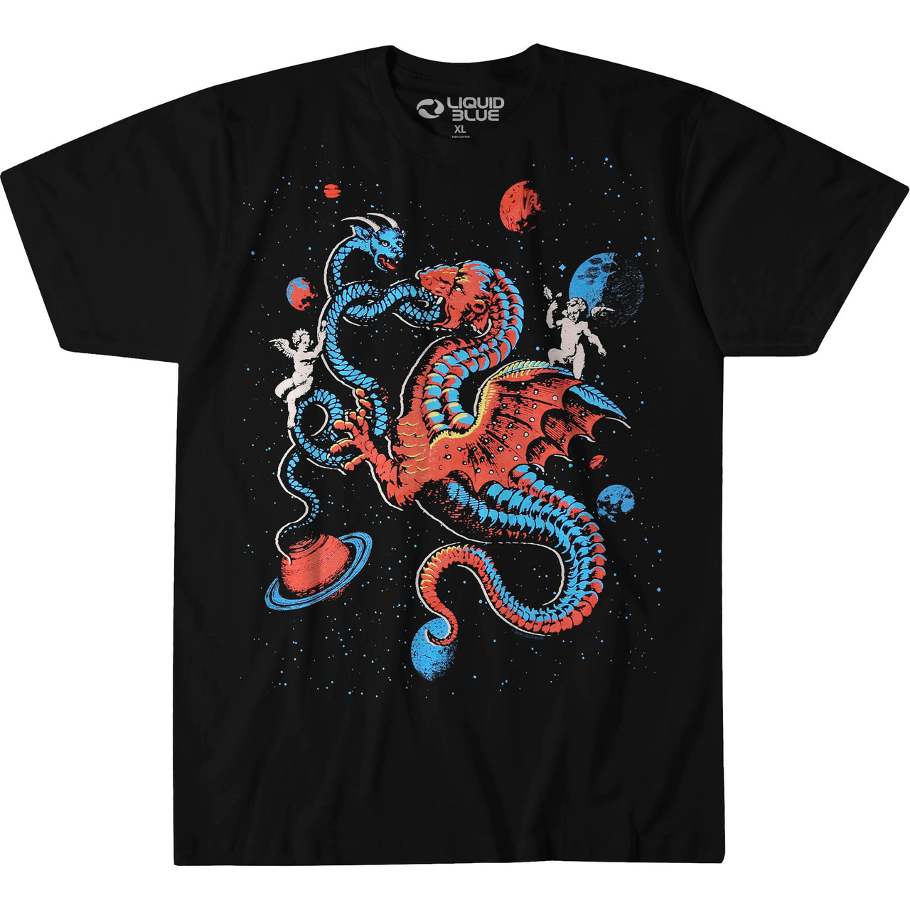 Celestial Dragons Black T-Shirt