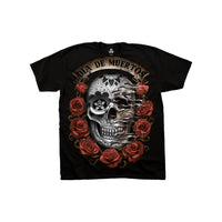 Thumbnail for Dia De Muertos Skull Black T-Shirt