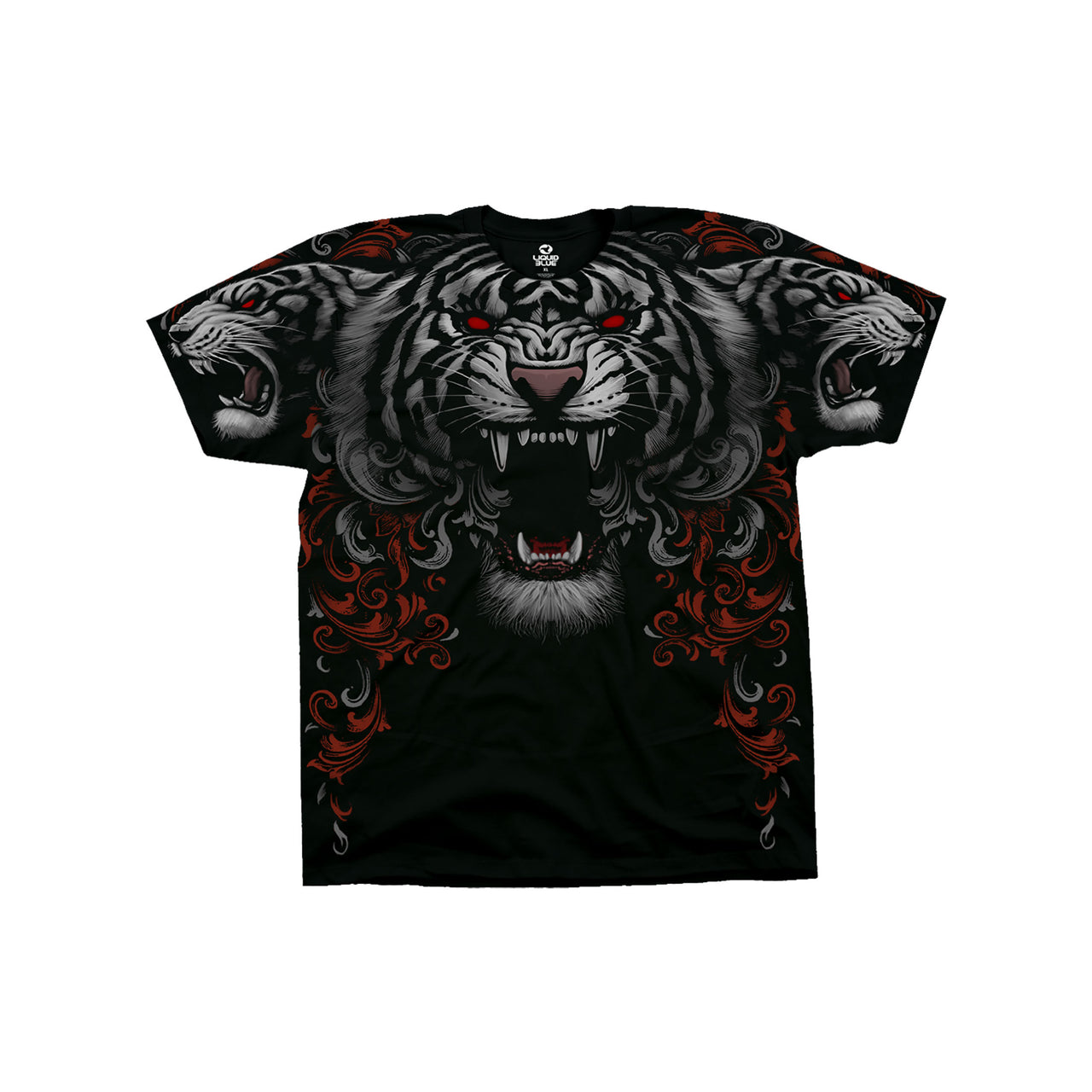 Three Tiger Roar Black T-Shirt