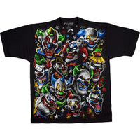 Thumbnail for Colored Clowns Black T-Shirt