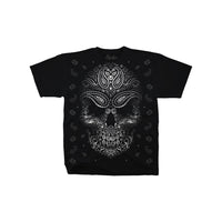 Thumbnail for Bandana Skull Black T-Shirt