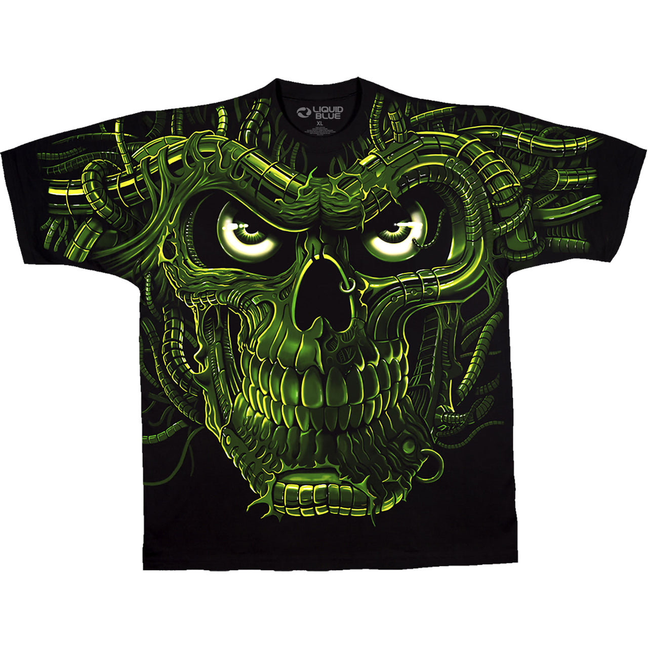 Terminator Skull Black T-Shirt