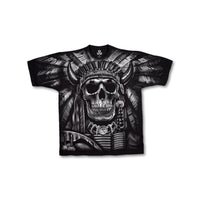 Thumbnail for Indian Skull Black T-Shirt
