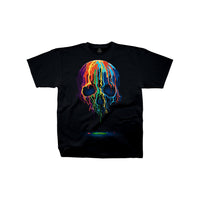 Thumbnail for Melting Skull Black Athletic T-Shirt
