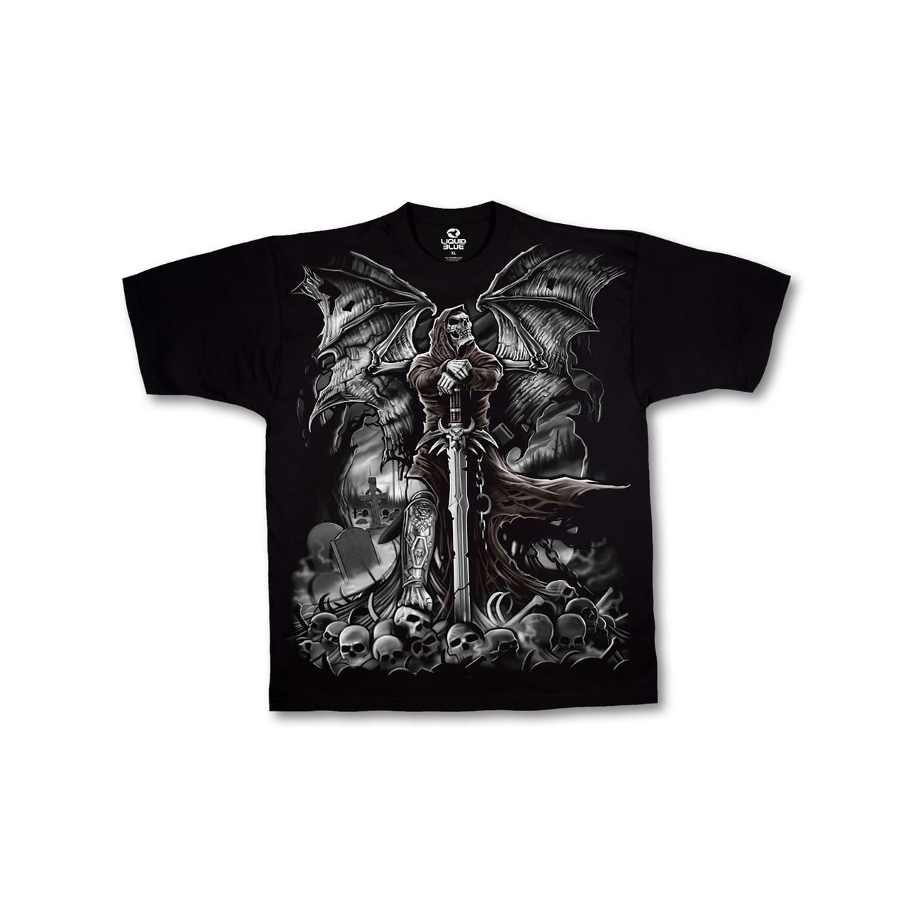 Gravestone Reaper Black T-Shirt