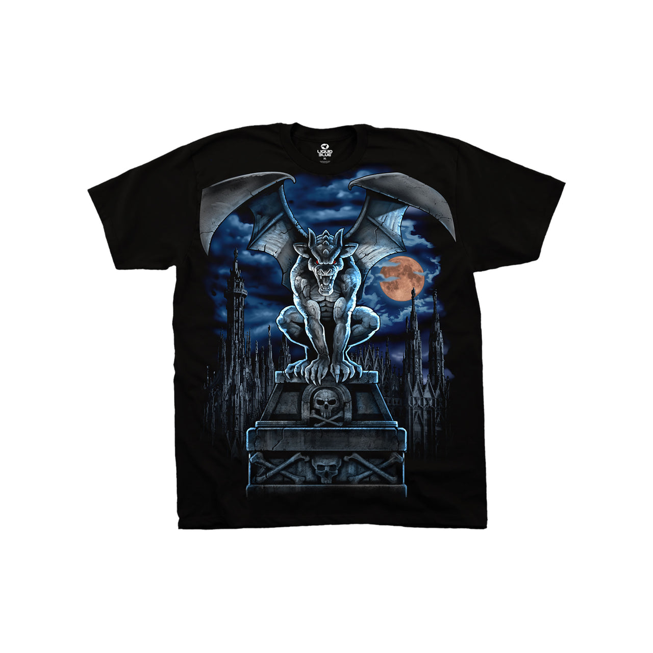 Gargoyle Moon Black T-Shirt