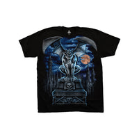 Thumbnail for Gargoyle Moon Black T-Shirt