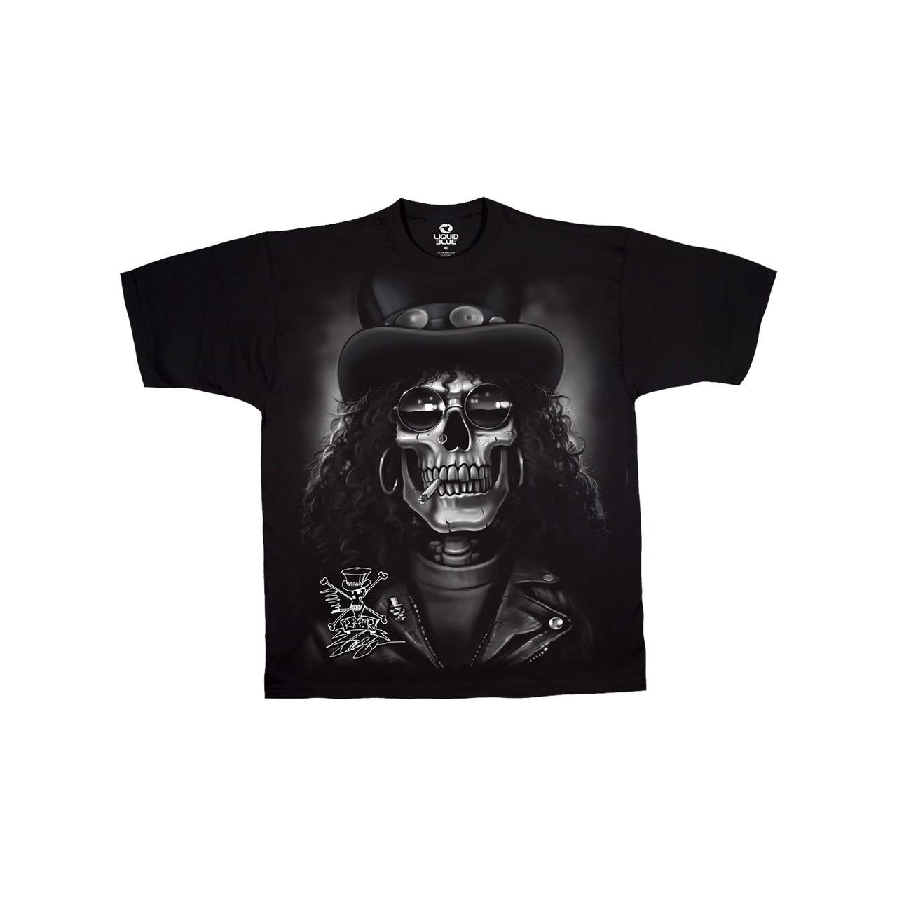 Slash Skull Black T-Shirt