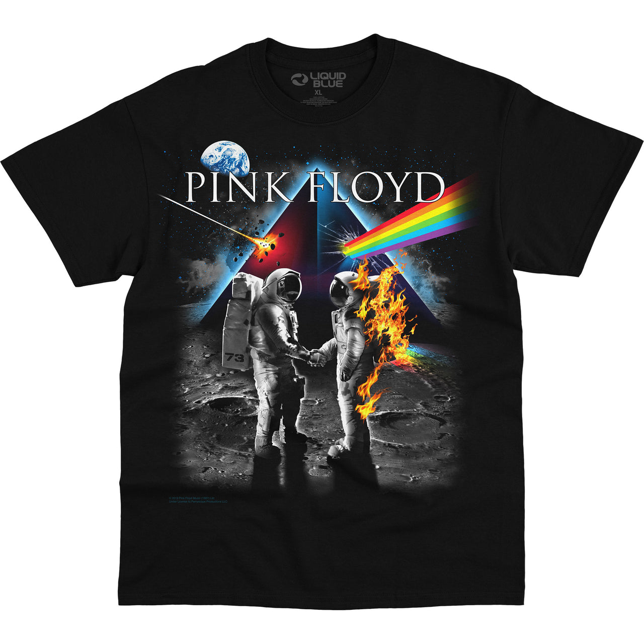 Bright Side of the Moon Black T-Shirt