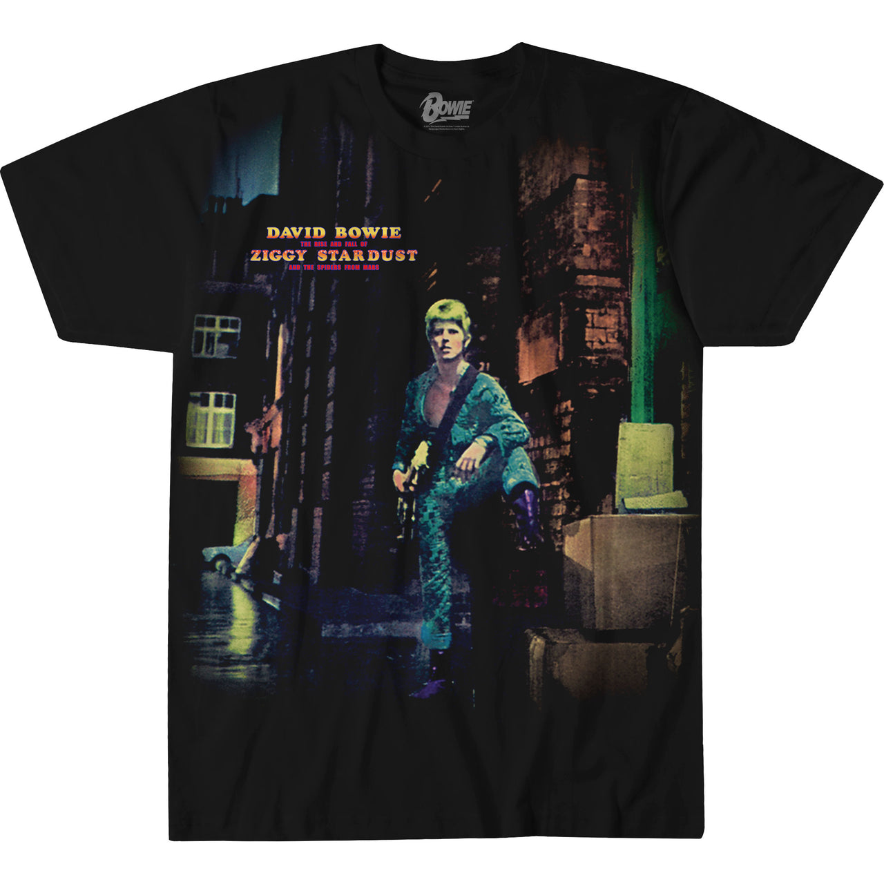 Ziggy Stardust Black Athletic T-Shirt