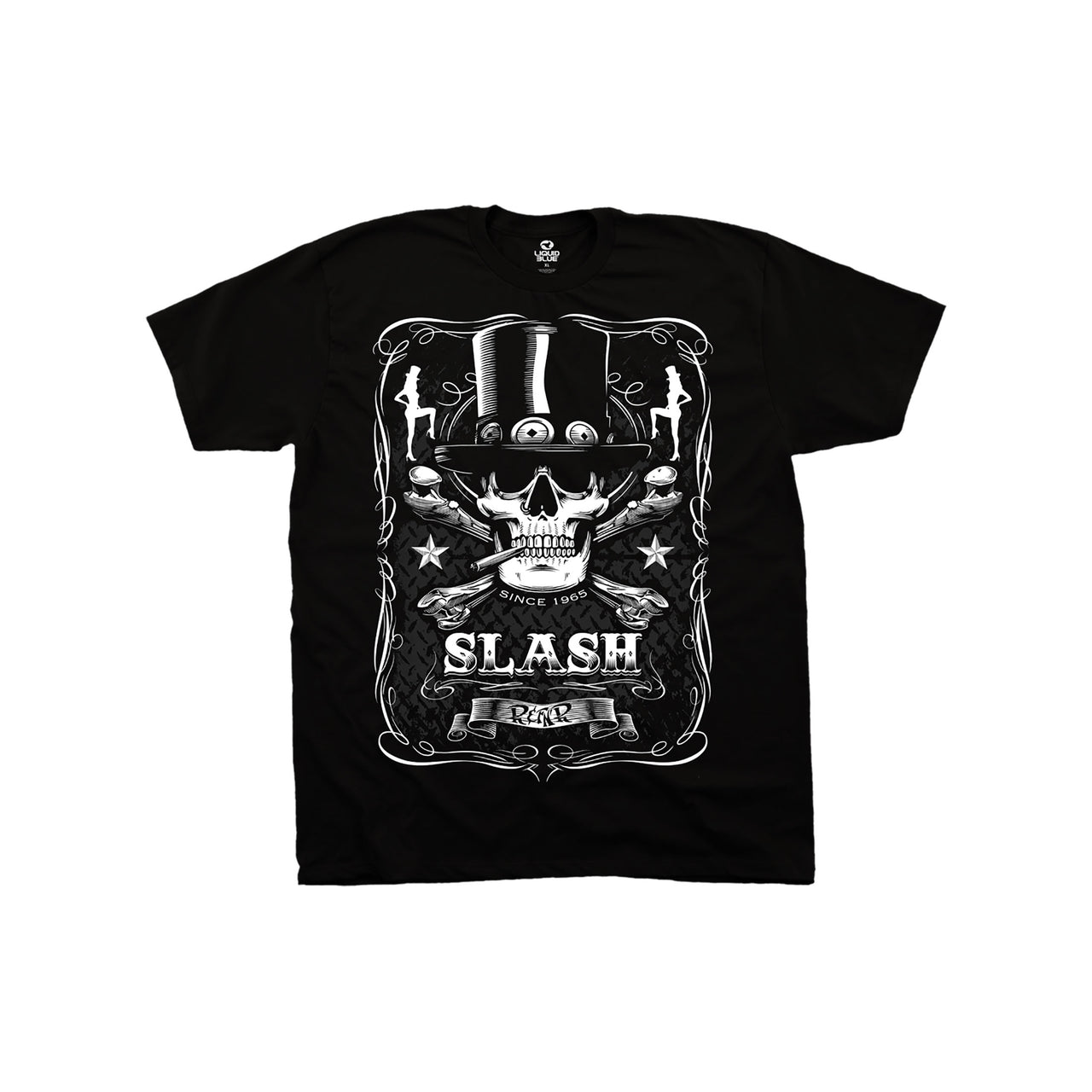 Bottle Of Slash Black Athletic T-Shirt