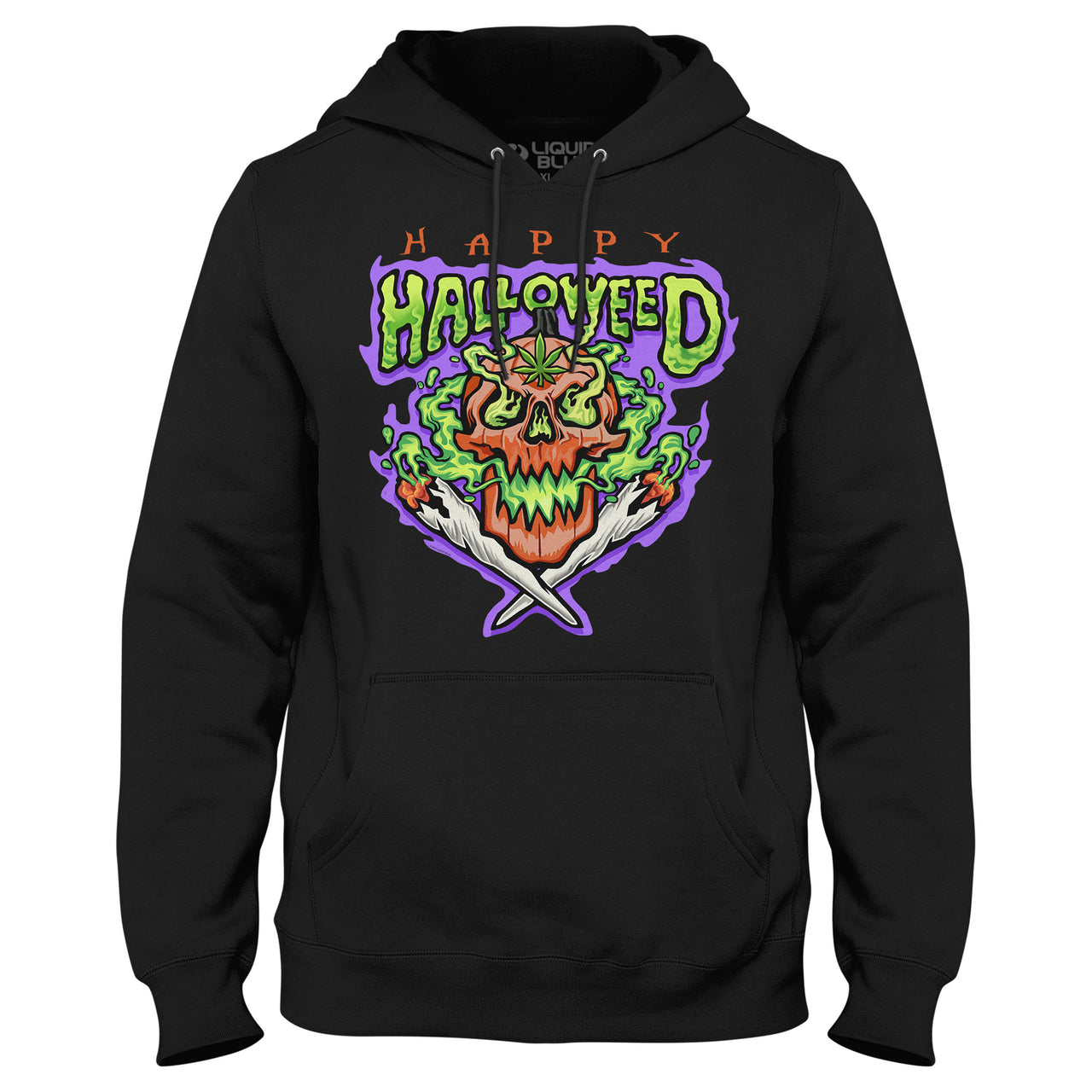 Halloweed Skull Black Hoodie