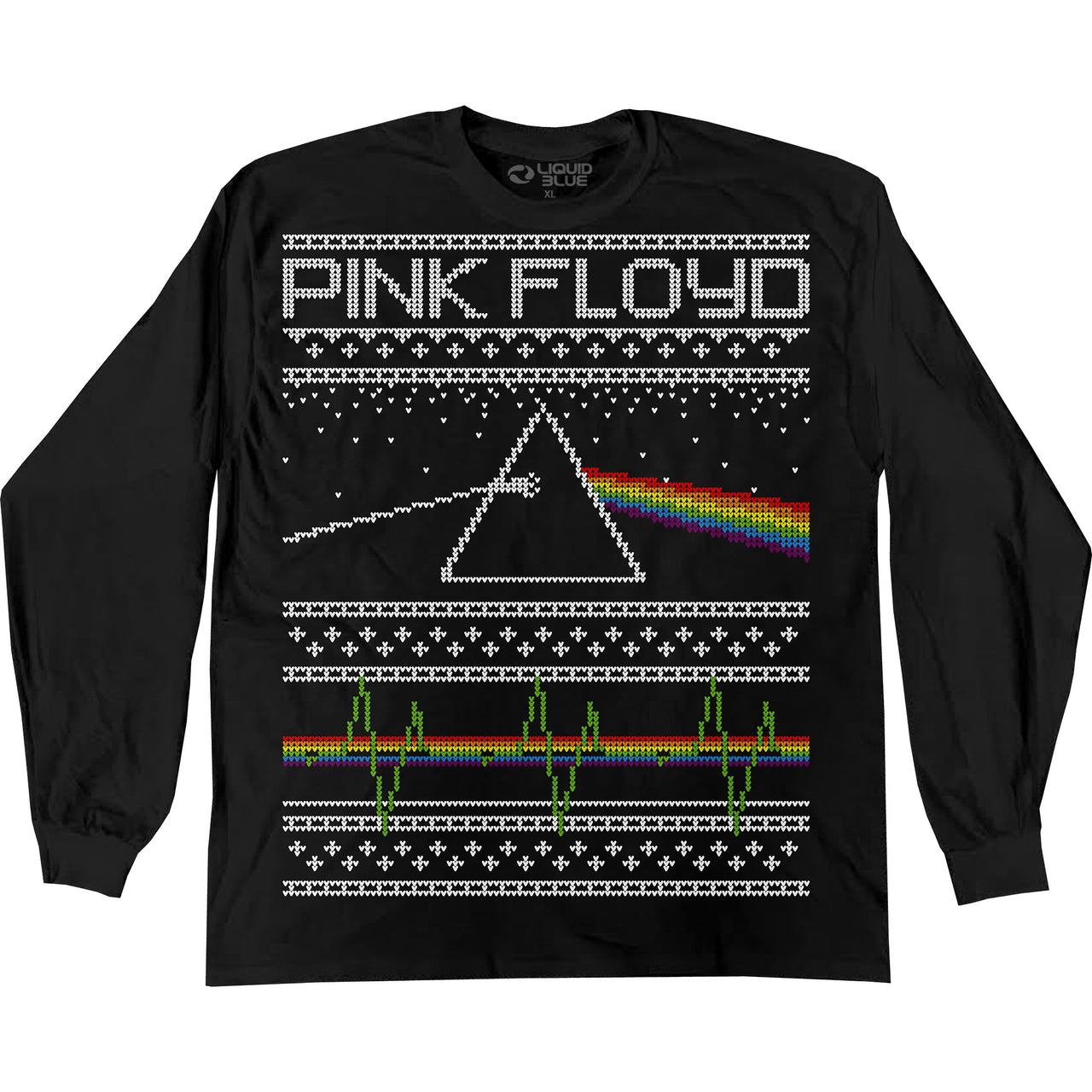 Dark Side Xmas Sweater Black Long Sleeve T-Shirt