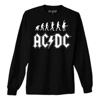 Thumbnail for Rock Evolution Black Long Sleeve T-Shirt