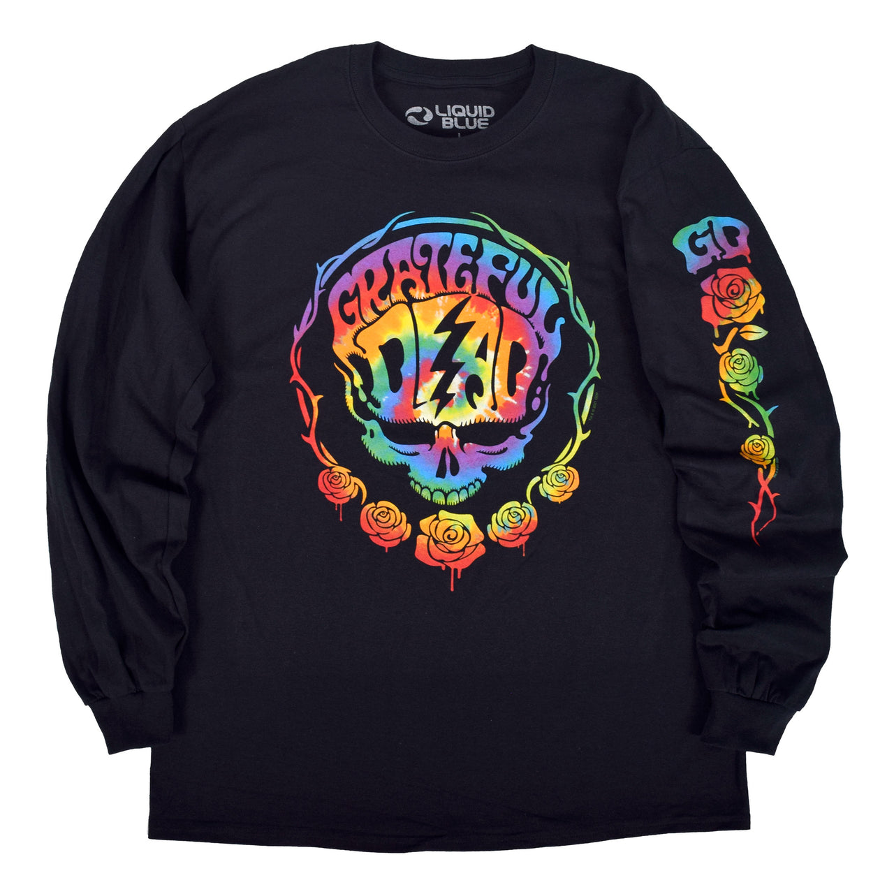 Deadhead Black Sleeve Printed Long Sleeve T-Shirt
