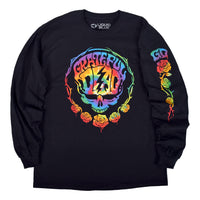 Thumbnail for Deadhead Black Sleeve Printed Long Sleeve T-Shirt