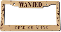 Thumbnail for ONE PIECE - WANTED POSTERS STYLE LICENSE PLATE FRAME