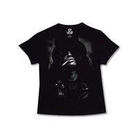 Thumbnail for Slash Top Hat Womens Black Juniors Long Length T-Shirt