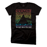 Thumbnail for Dark Side Tracks Black Juniors Long Length T-Shirt