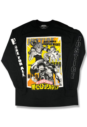 MY HERO ACADEMIA- GROUP MEN LONG SLEEVE T-SHIRT