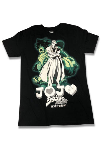 JOJO'S BIZARRE ADVANTURE DIAMOND IS UNBREAKABLE- JOTARO & STAR PLATINUM MEN T-SHIRT
