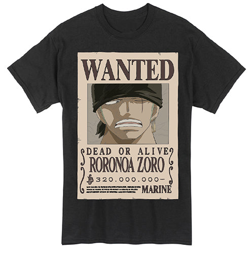 ONE PIECE - ZORO WANTED MENS T-SHIRT