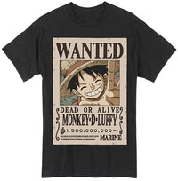 Thumbnail for ONE PIECE - LUFFY WANTED POSTER T-SHIRT