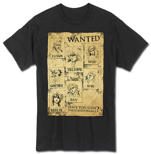 THE SEVEN DEADLY SINS- WANTED POSTERS T-SHIRT