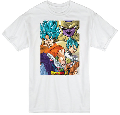 DRAGON BALL SUPER- GROUP MEN'S  T-SHIRT (WHITE)