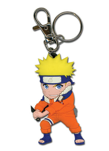 NARUTO - SD NARUTO HOLDING WEAPON PVC KEYCHAIN