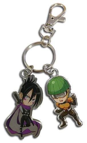 ONE PUNCH MAN- SD SONIC & MUMEN RIDER METAL KEYCHAIN