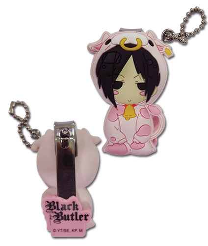 BLACK BUTLER - SEBASTIAN COW SD PVC NAIL CLIPPER KEYCHAIN