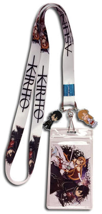 Thumbnail for SWORD ART ONLINE- KIRITO & ASUNA WHITE LANYARD