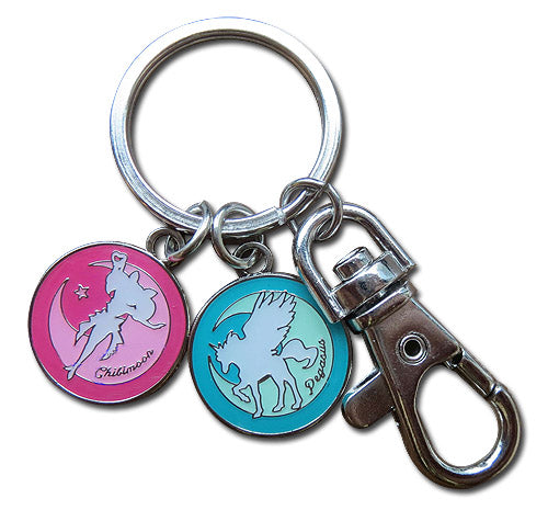 SAILOR MOON SUPERS - PEGASUS & CHIBIMOON KEYCHAIN